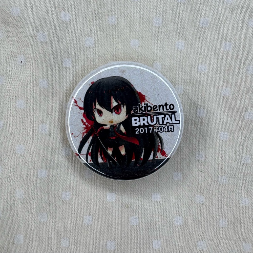Akibento Brutal 2017 Pin Anime
